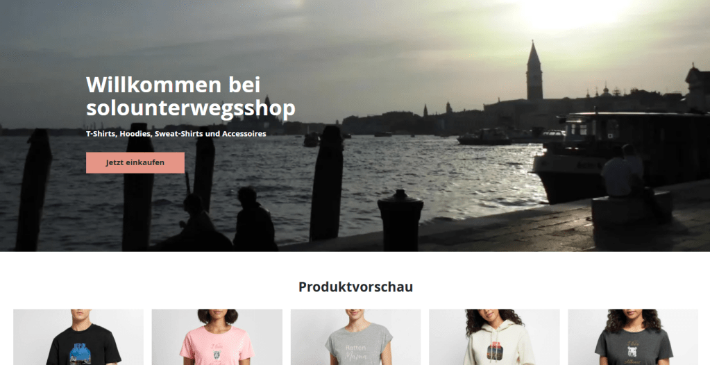 Neu: solounterwegs – Der Shop